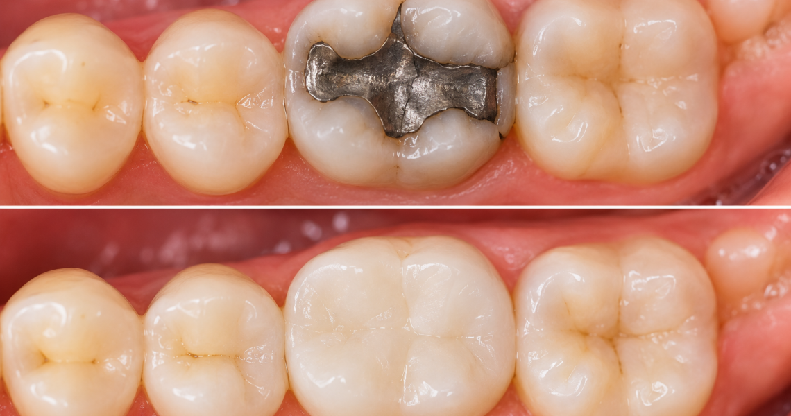 Trocar Restauração Antiga Escura em Jundiaí - Clínica Dental Care Jundiaí